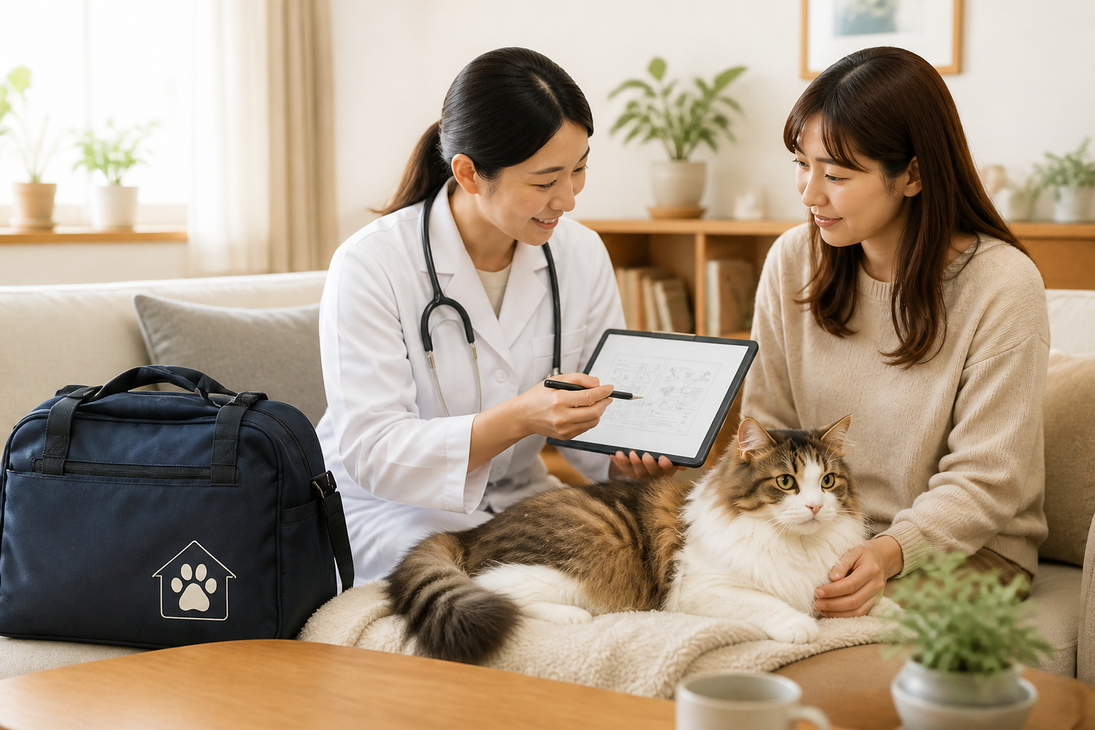 ひなた動物診療室の雰囲気を伝えるビジュアル